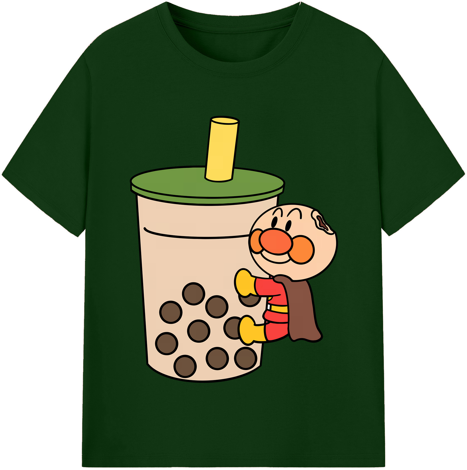 （画像用） アンパンマン Anpanman 綿100％半袖Tシャツ（フロントプリント）